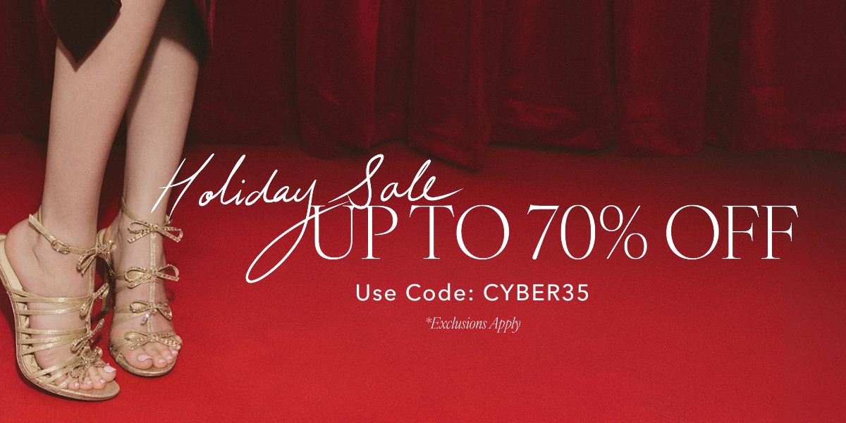 holiday sale. up to 70% off with code CYBER35. exclusions apply