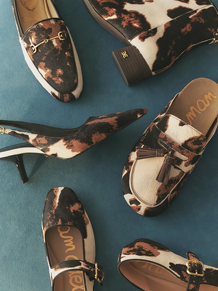 cow print shoes now trending