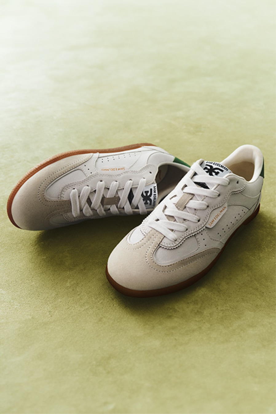 neutral colored sneakers featuring layla sneaker