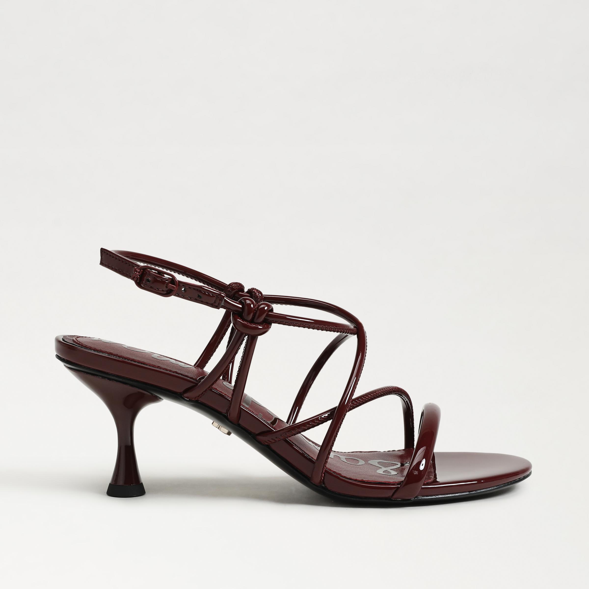 riana heeled dress sandal in french merlot