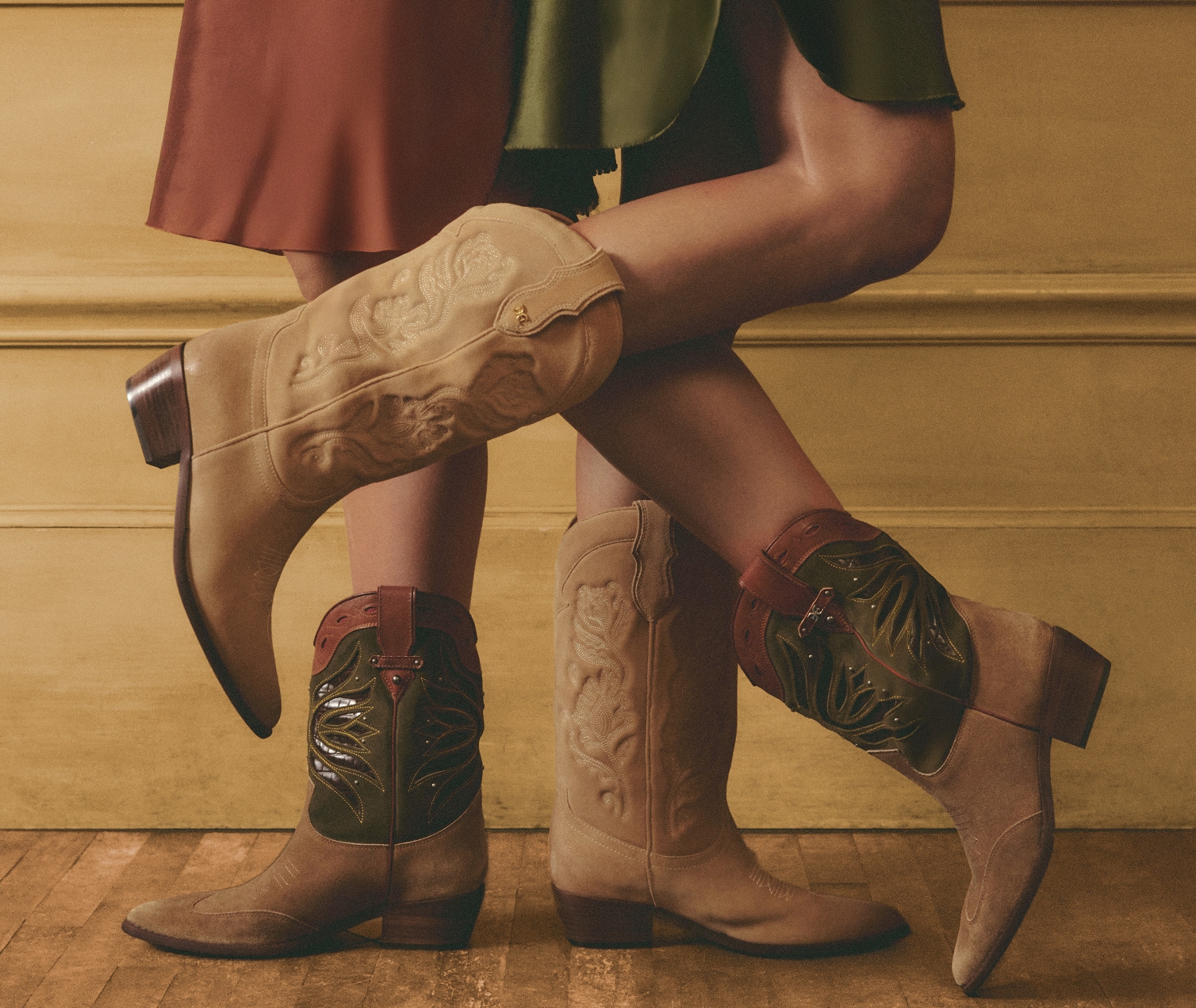 women wearing western boots