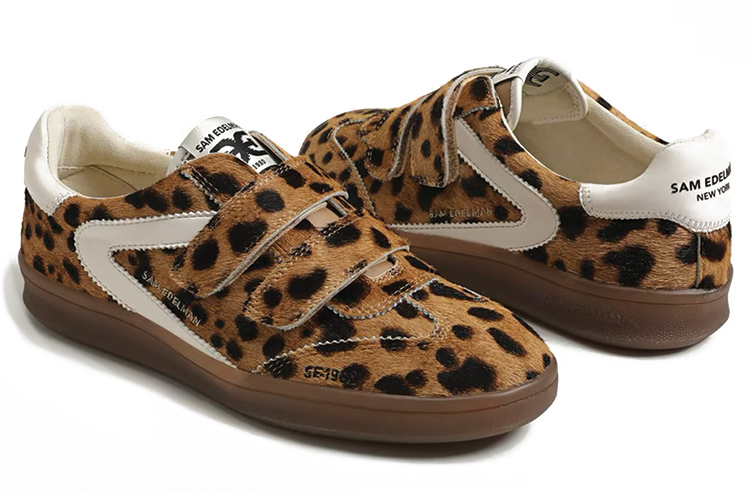 talia velcro sneaker in leopard print
