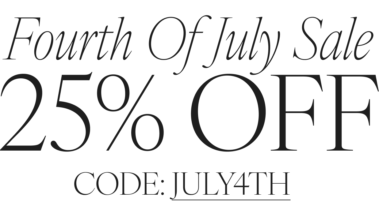 fourth of july sale! 25% off with code JULY4TH