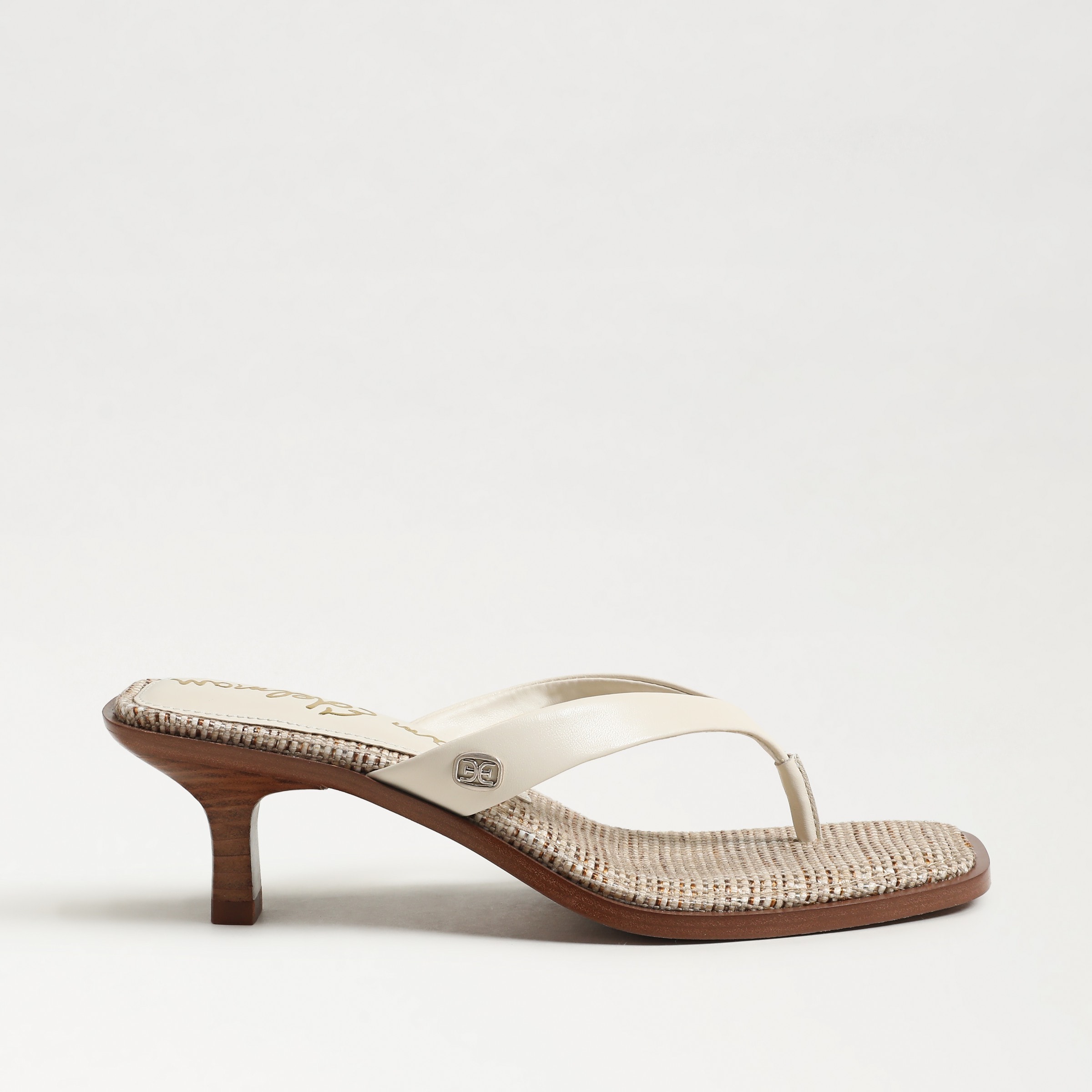 dollie heeled sandal in modern ivory