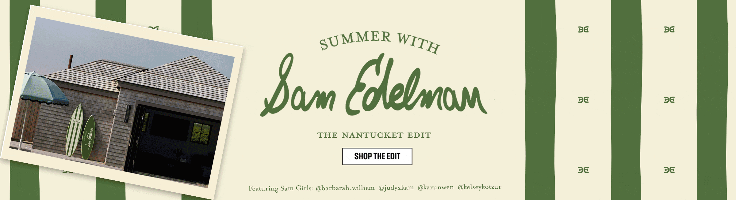 summer with sam edelman. the nantucket edit. shop now