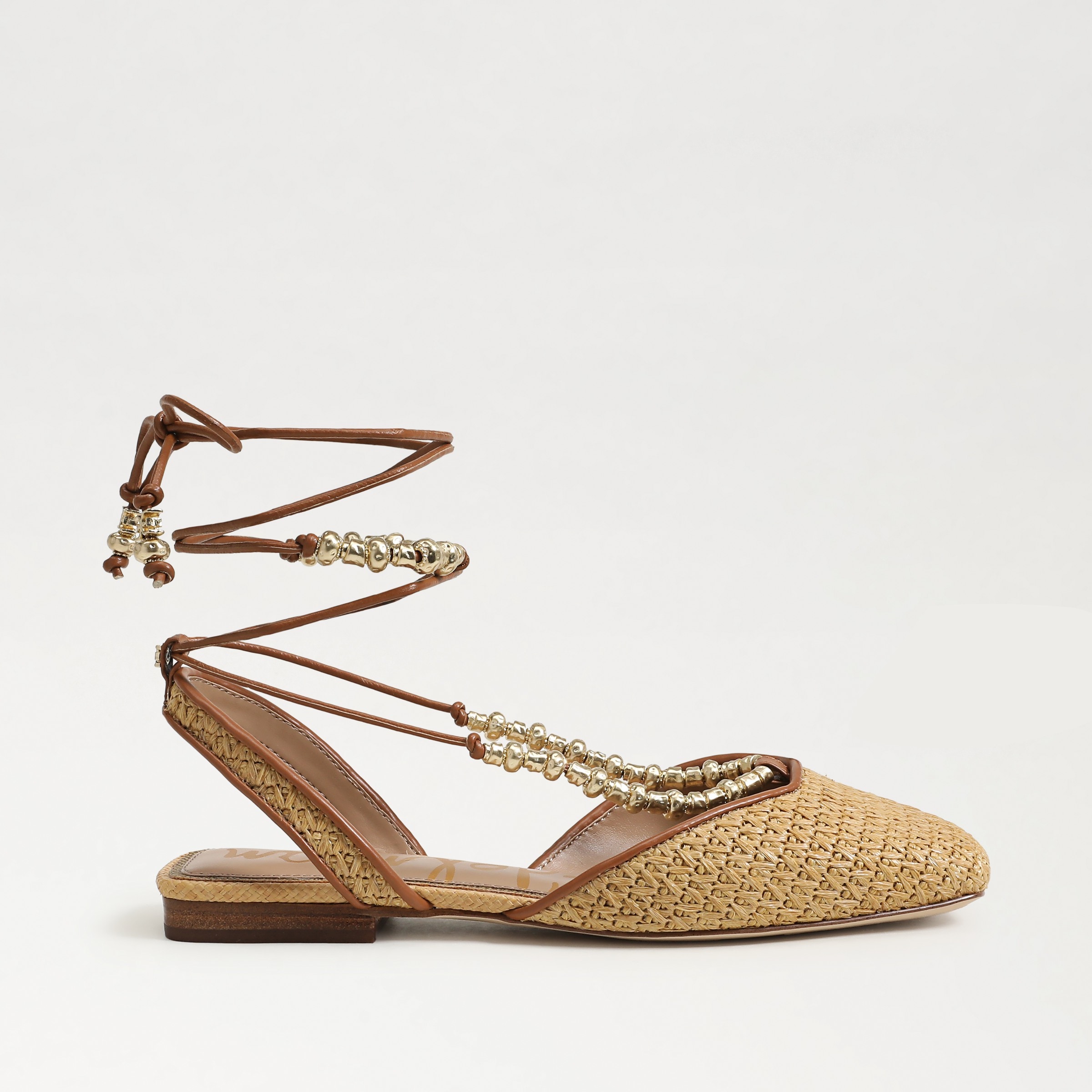 flats featuring the lily gladiator flat in sand saddle