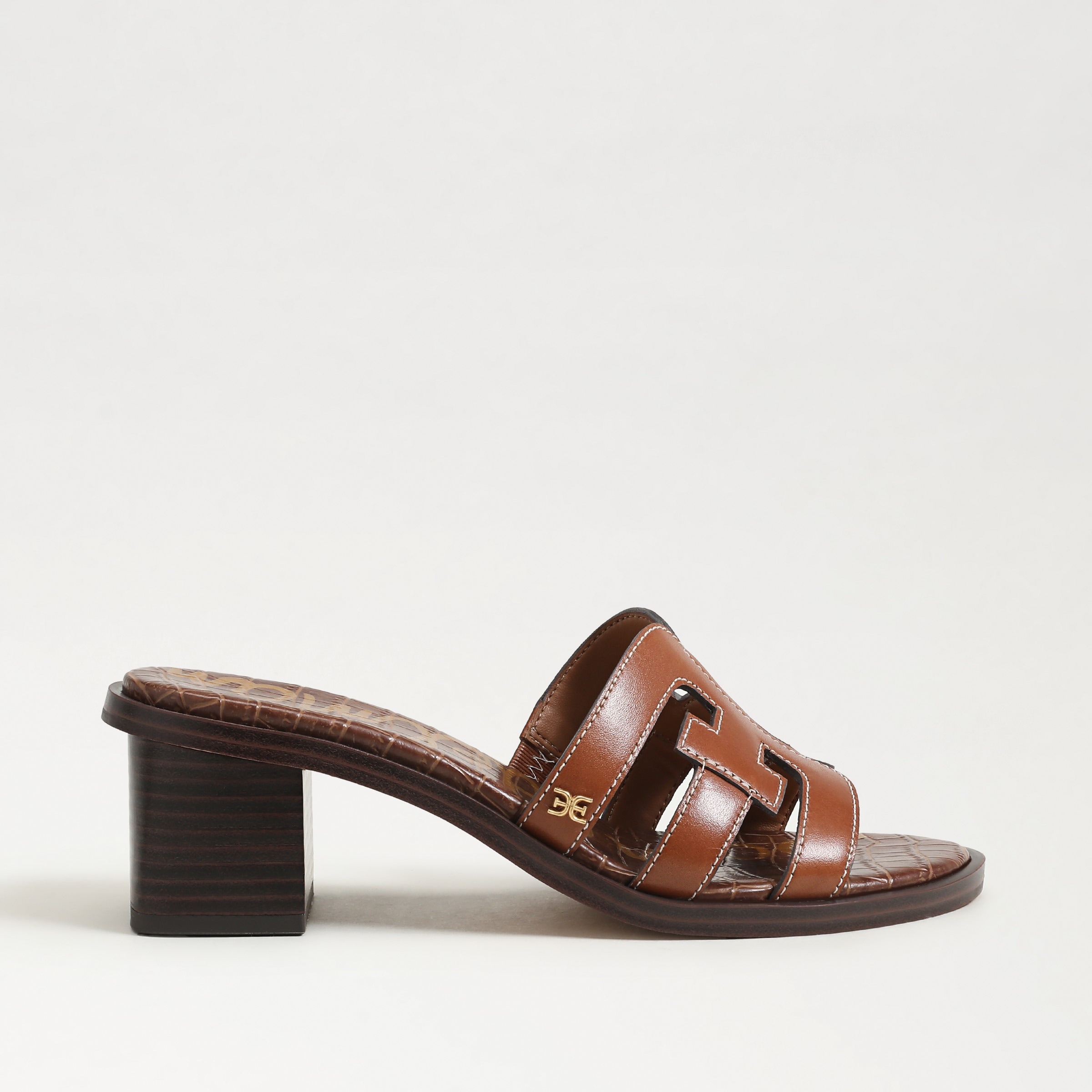 heels featuring the tasha in cognac