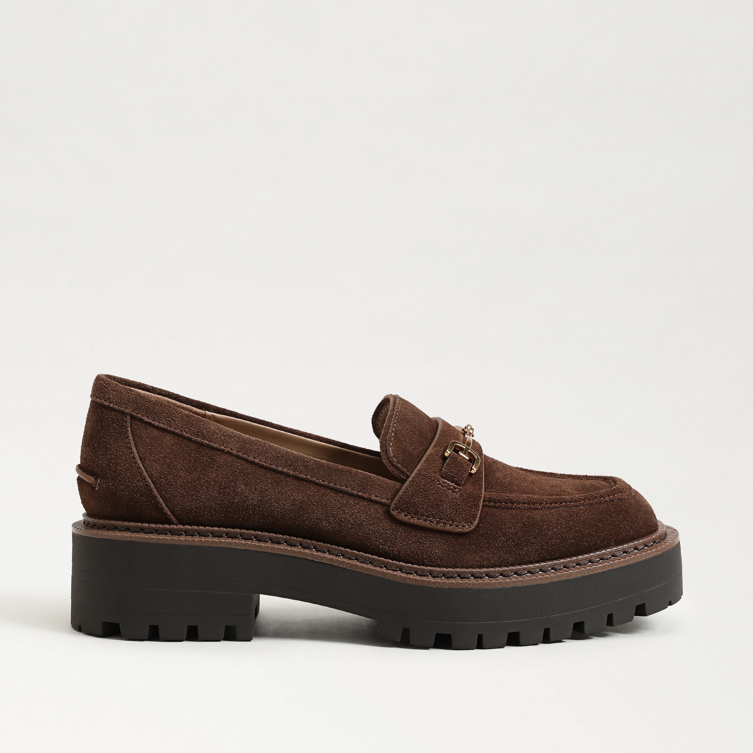 flats and loafers featuring the lea lug sole loafer in mustang brown