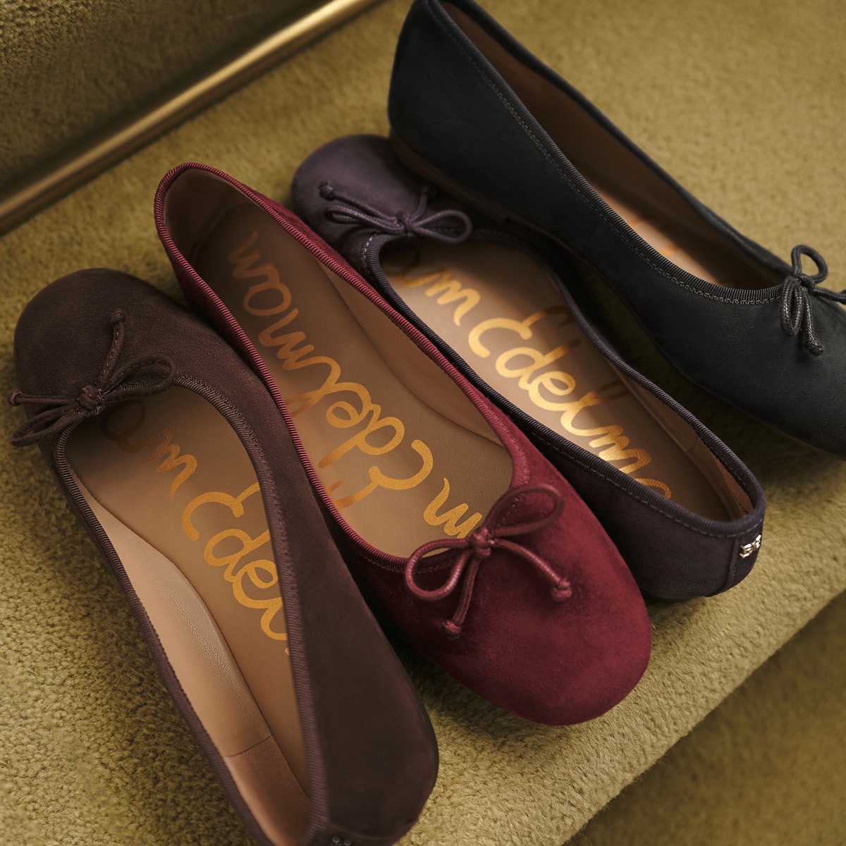 the alie ballet flat in many fall colors