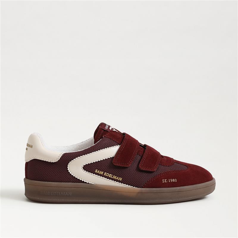talia sneaker in french burgundy
