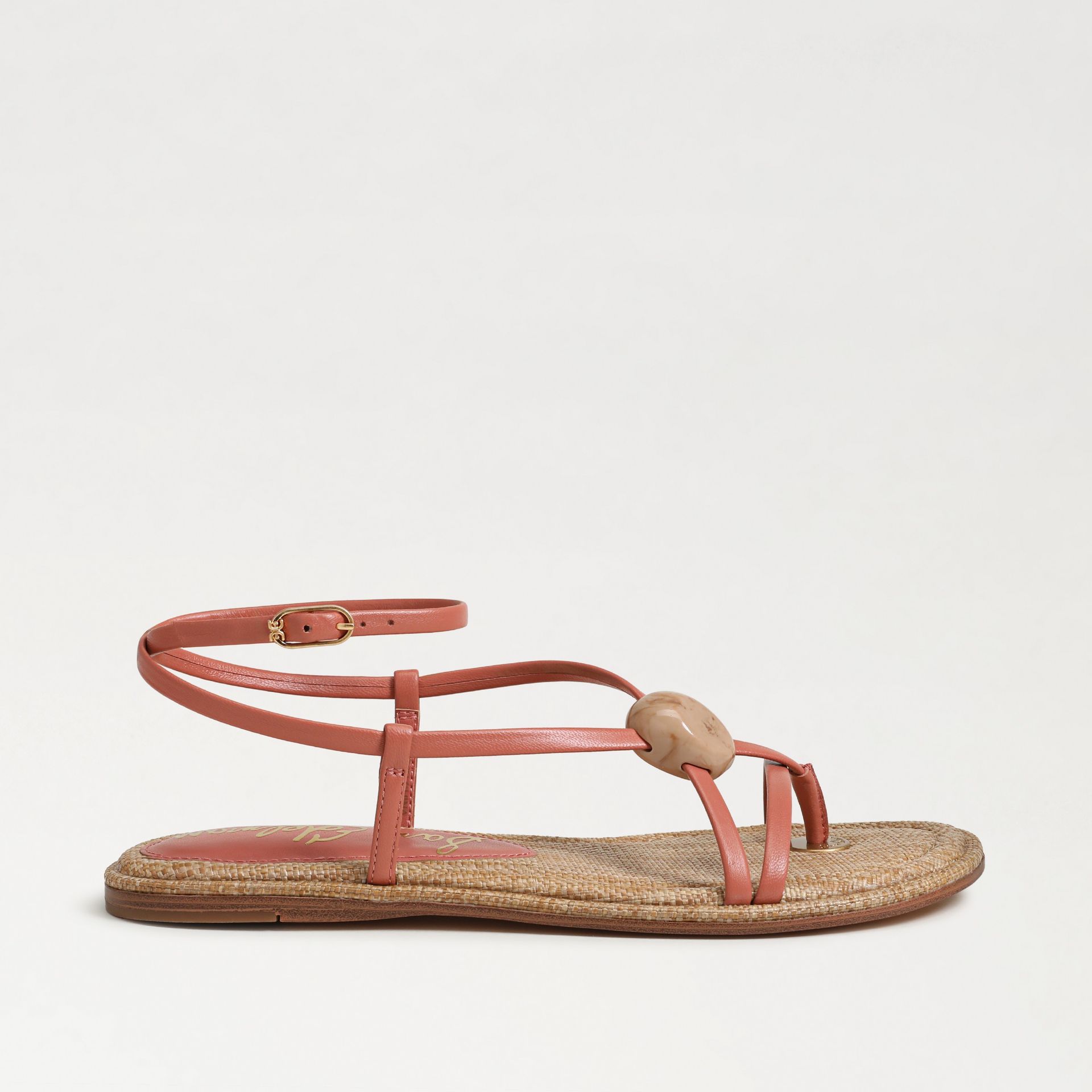 The Rillie strappy sandal in indie pink leather