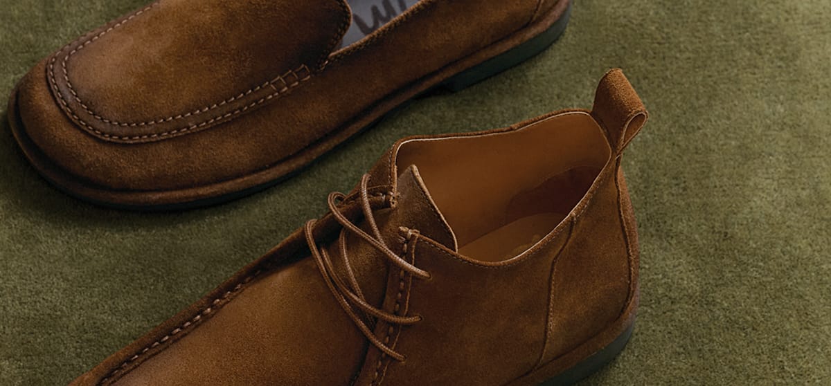 Various Sam Edelman men's shoes in brown leather - loafers, Chelsea boots, oxfords