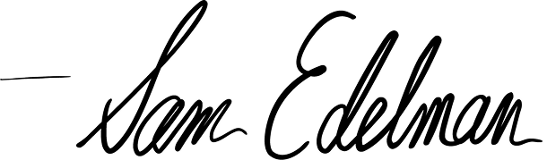 Sam Edelman's signature