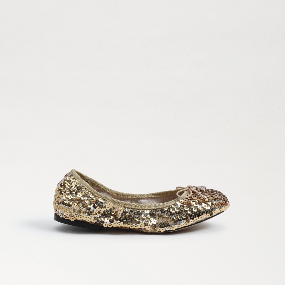 SAM EDELMAN, Felicia Sequin Kids Ballerina Flats, Kids