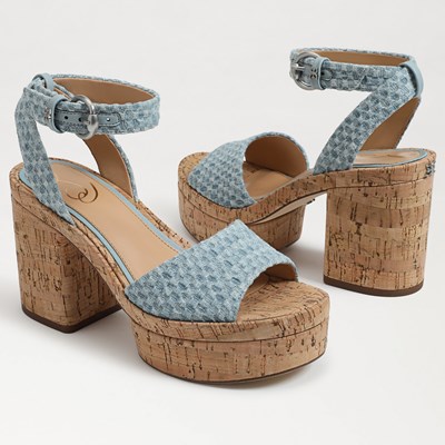 Sam edelman blue block heels hotsell
