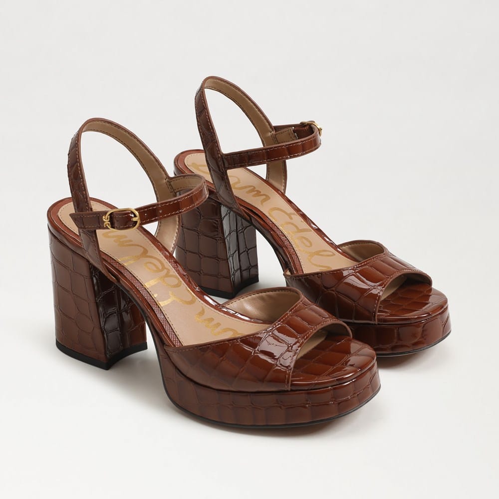 Caramel Croco leather
