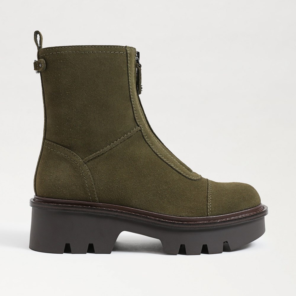 Sam edelman pauline zip chelsea leather booties deals