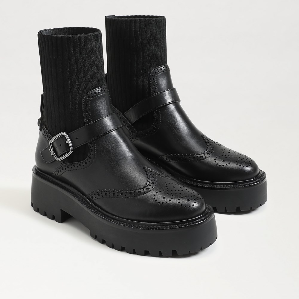 Sam Edelman Elly Lug Sole Wingtip Ankle Boot Women s Boots and Booties