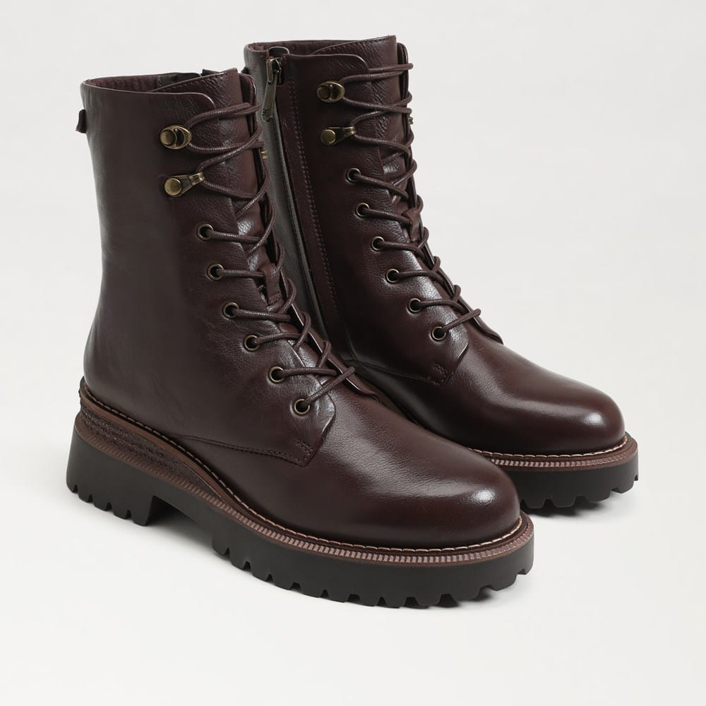 Gemma Combat Boot Spiced Pecan Leather