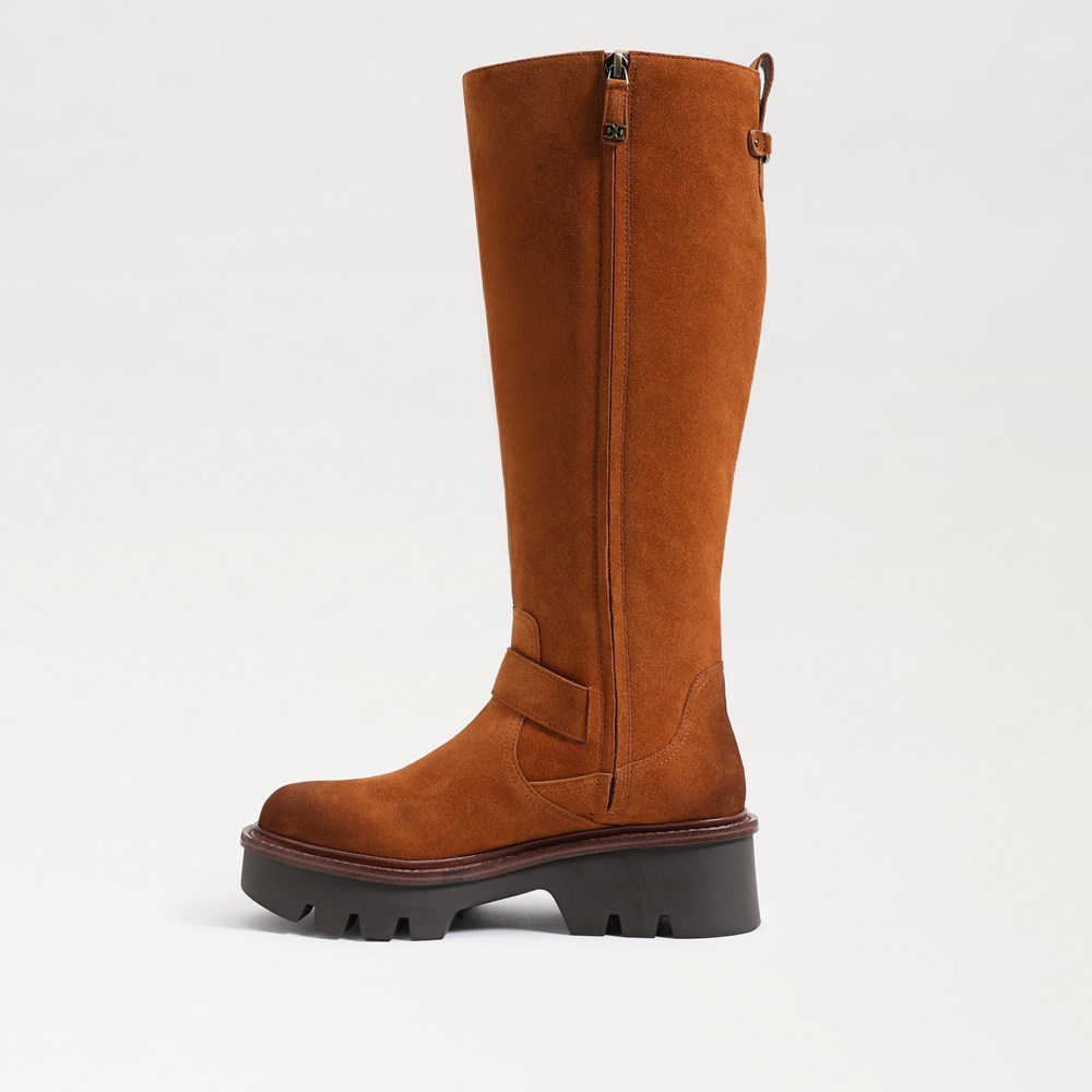 Carter Knee High Motorcycle Boot - Left