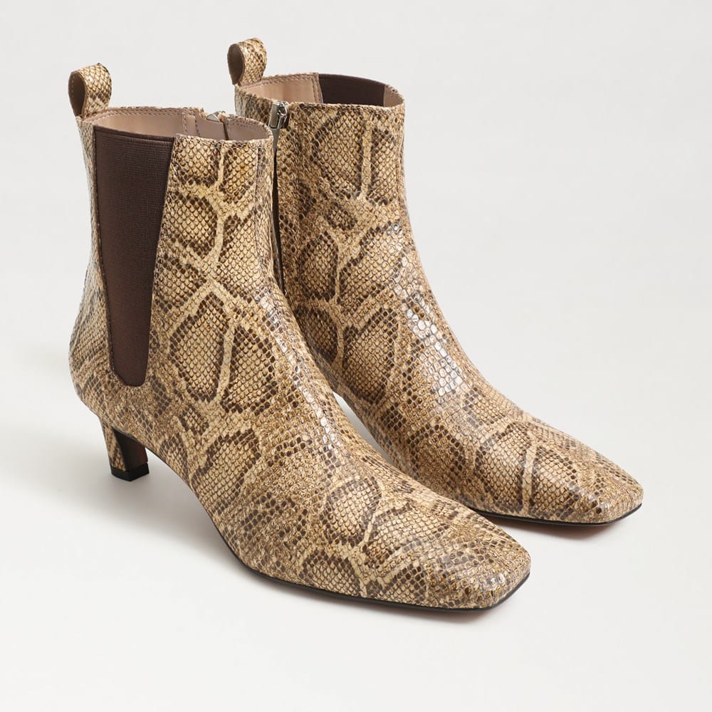 Snake Print leather