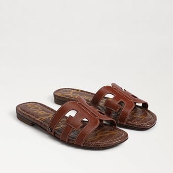 Sam Edelman Women's Bay Fray Slide Sandal – Iconic Double E Logo, Summer Essential