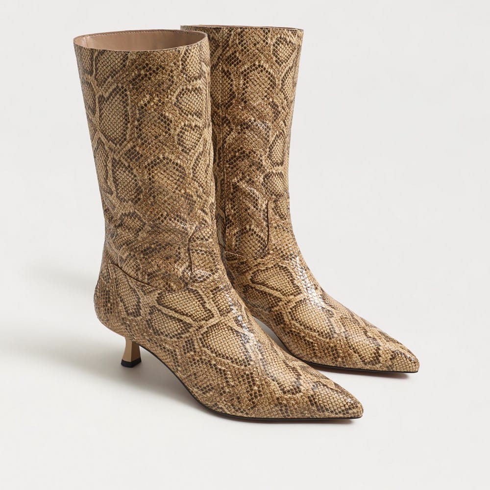 Snake Print leather