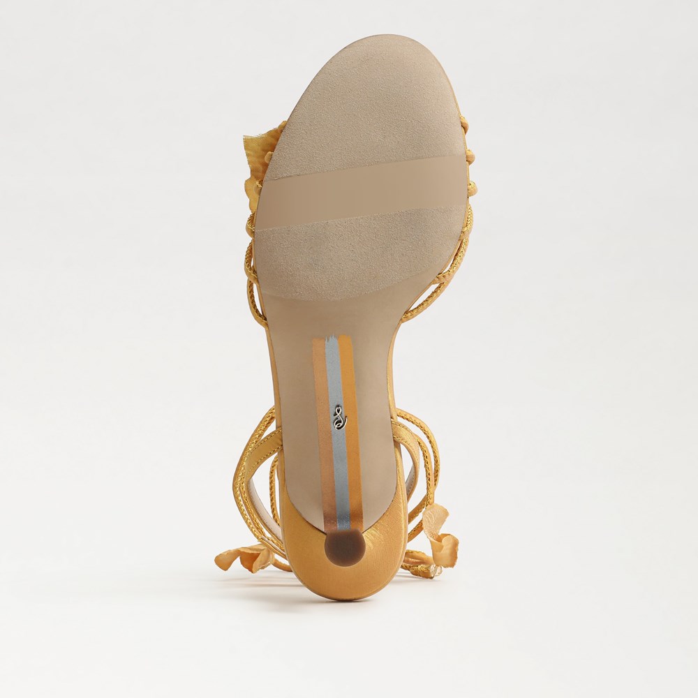 Carla Lace Up Kitten Heel - Bottom