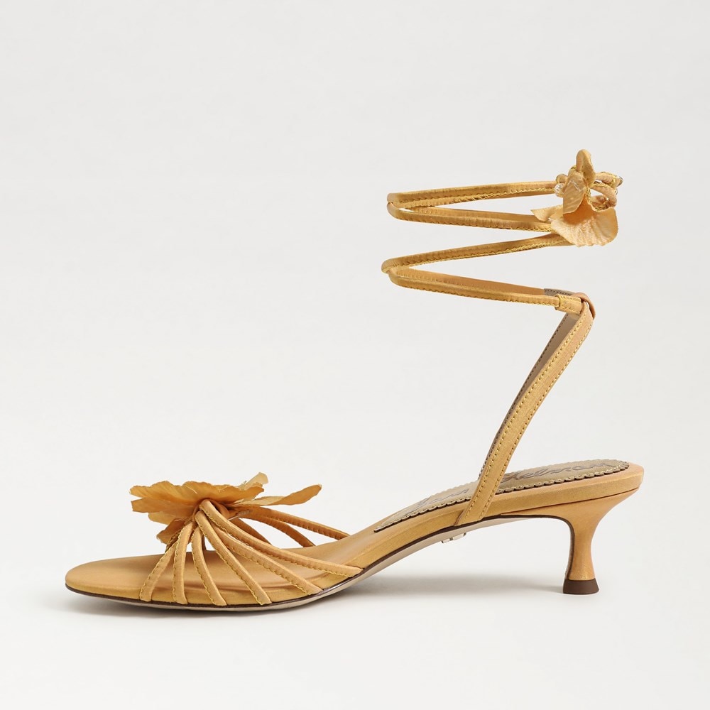 Carla Lace Up Kitten Heel - Left