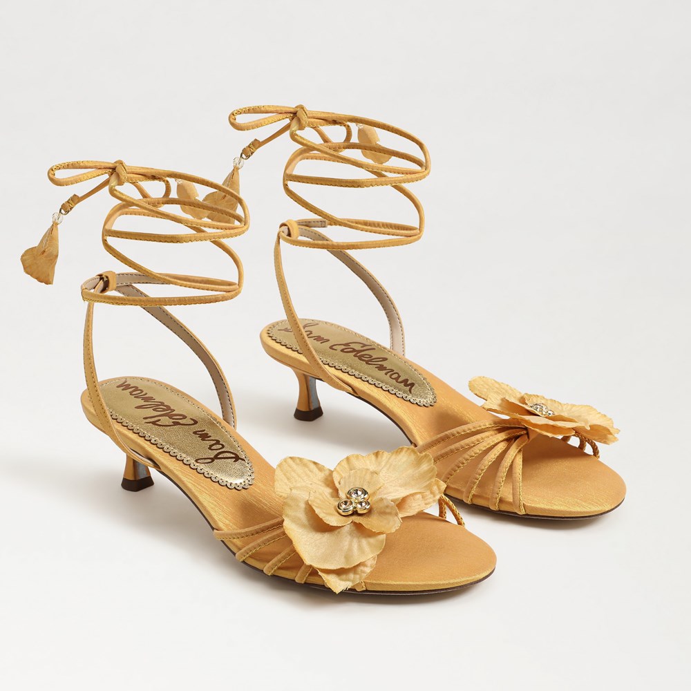Carla Lace Up Kitten Heel - Pair