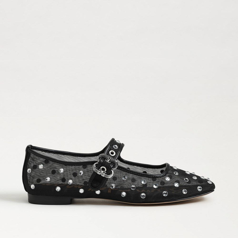 Sam Edelman Michaela Shine Mary Jane Flat | Women's Flats and Loafers