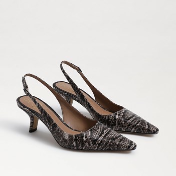 【Sam Edelman】Bianka メッシュ スリングバック パンプス Sam Edelman Bianka Mesh and Suede Pointed Toe Slingback