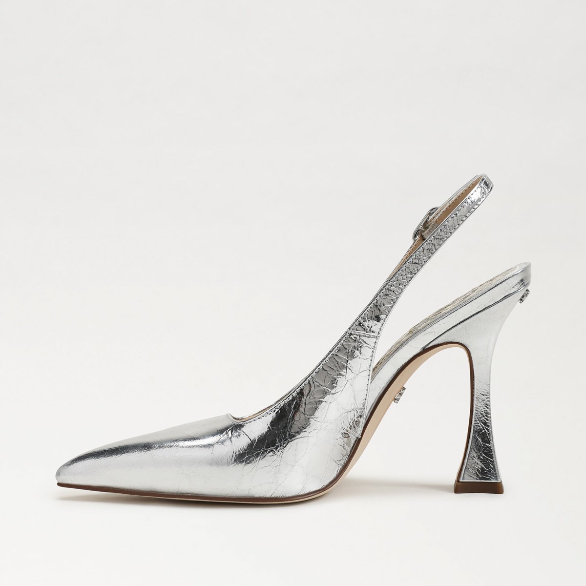 Aclent Sneaker Pumps シルバー L FLORAL Britt Women's Wide Width Dress Slingback Pumps SILVER