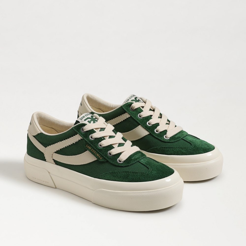 Simone Lace Up Sneaker Bright Pine/Antique White