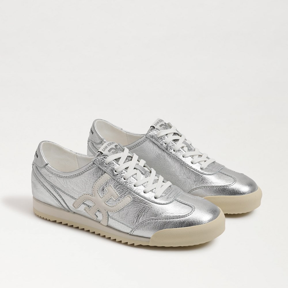 (取寄) サムエデルマン レディース アイビー Sam Edelman women Ivey Soft Silver/Sugar Sam Edelman Ivey Lace Up Sneaker | Women's Sneakers