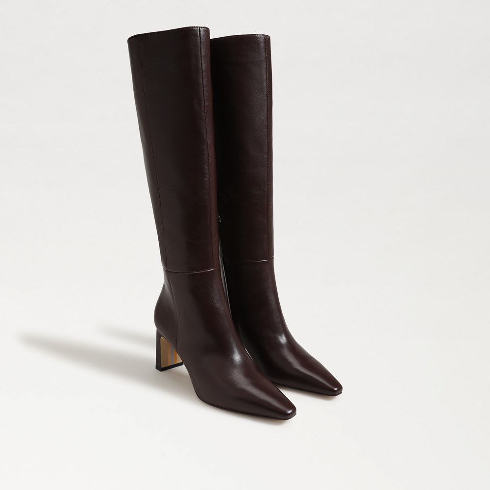 Sam edelman cognac boots outlet