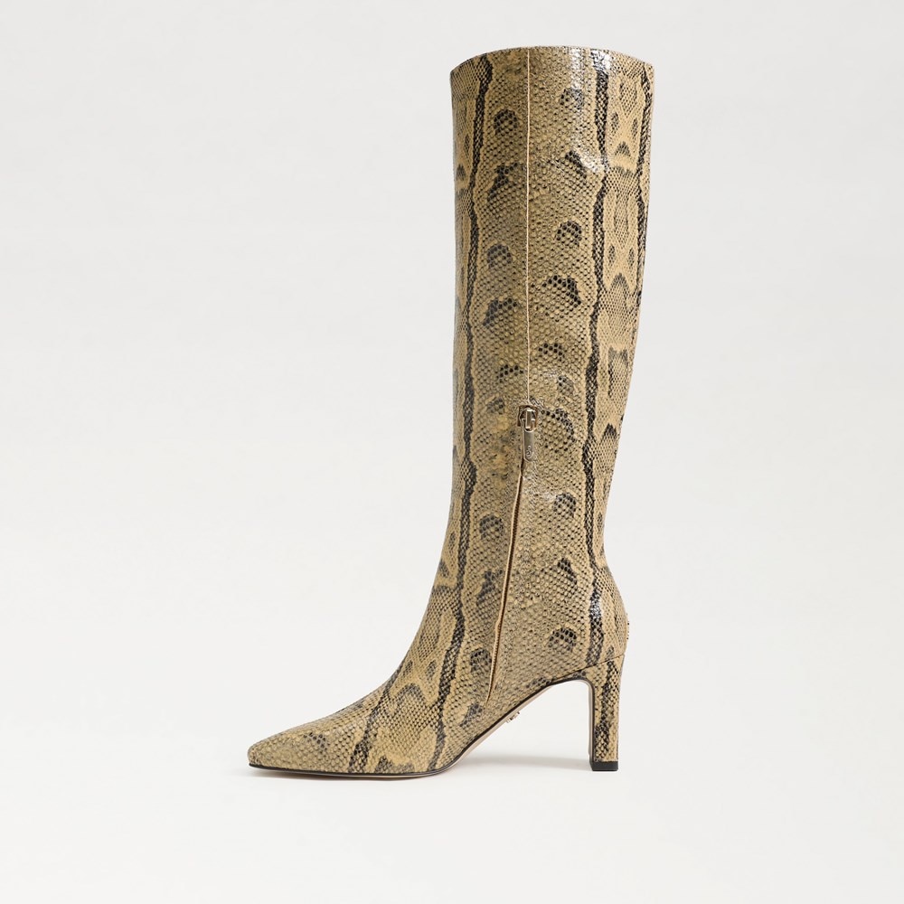 Wide calf snake boots hotsell