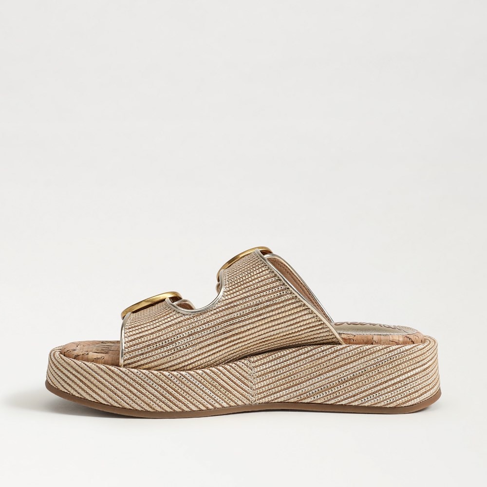 【Sam Edelman】★サンダル★ Women's Nerissa Sandals Sam Edelman Women's Nerissa Slide Sandal, Dark Natural, 5