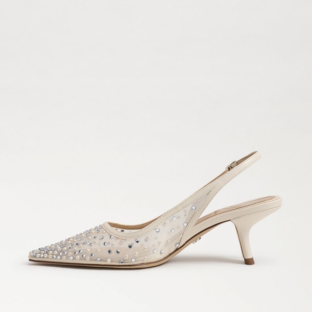 Bianka Mesh Slingback Pump - Left