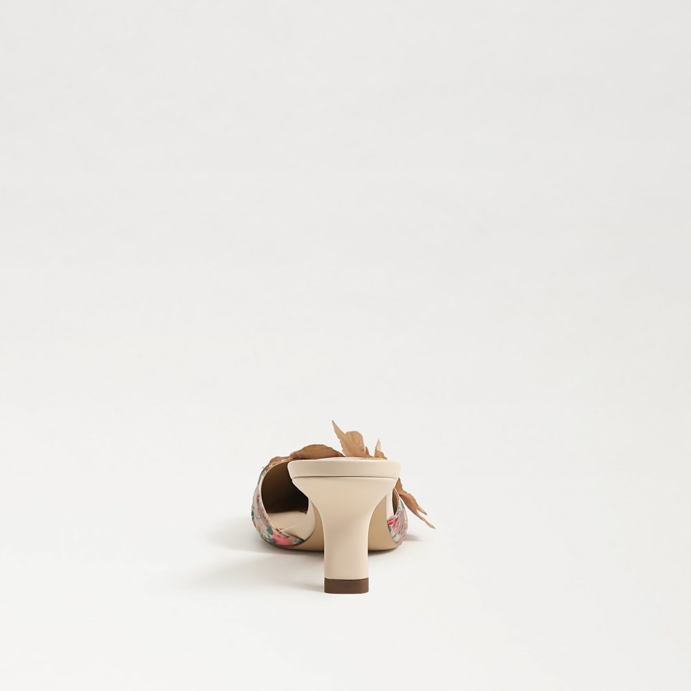 Bella Kitten Heel Mule - Back