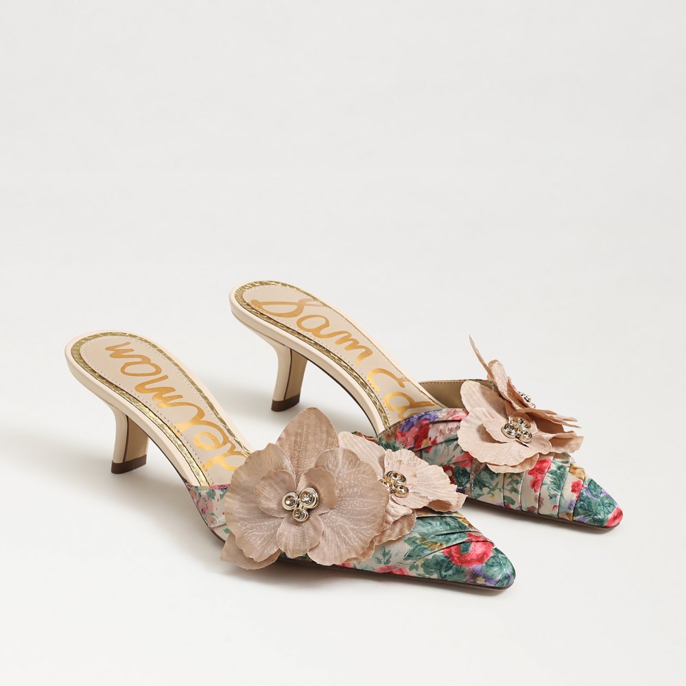 Bella Kitten Heel Mule - Pair
