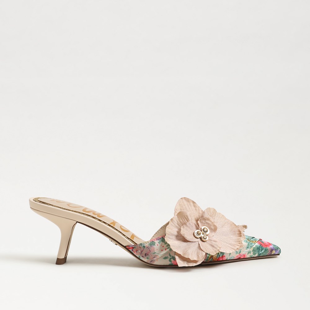 Bella Kitten Heel Mule - Right