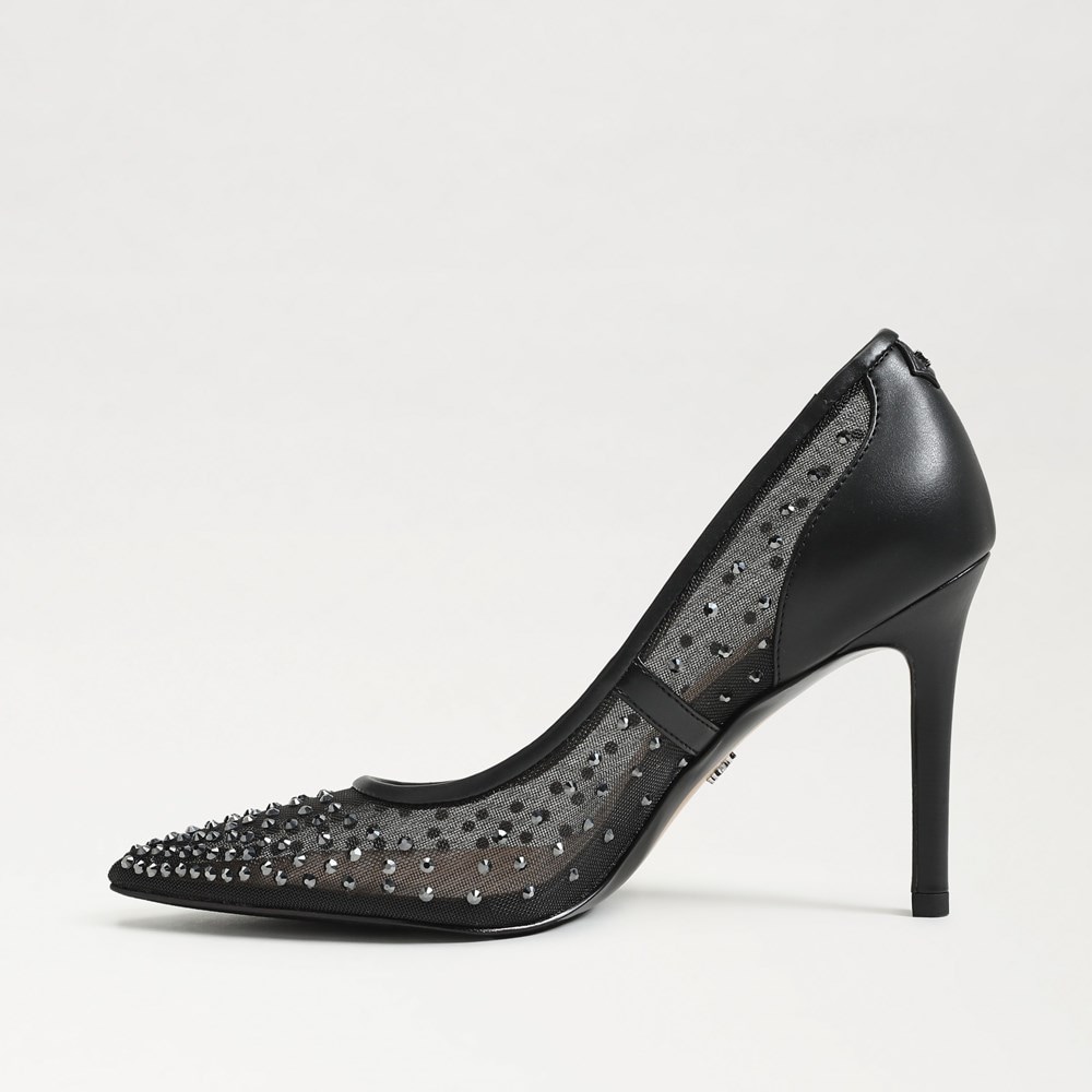 Hazel Mesh Pointed Toe Pump - Left