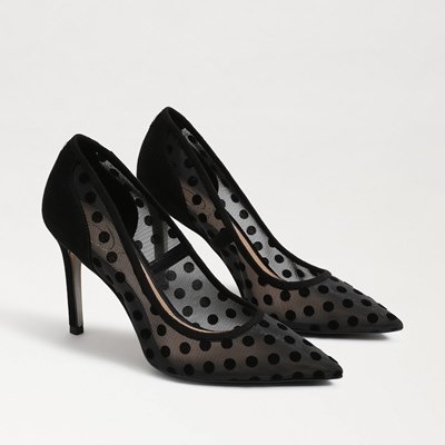 Sam Edelman Hazel Polka Dot Mesh Pump Women s Heels
