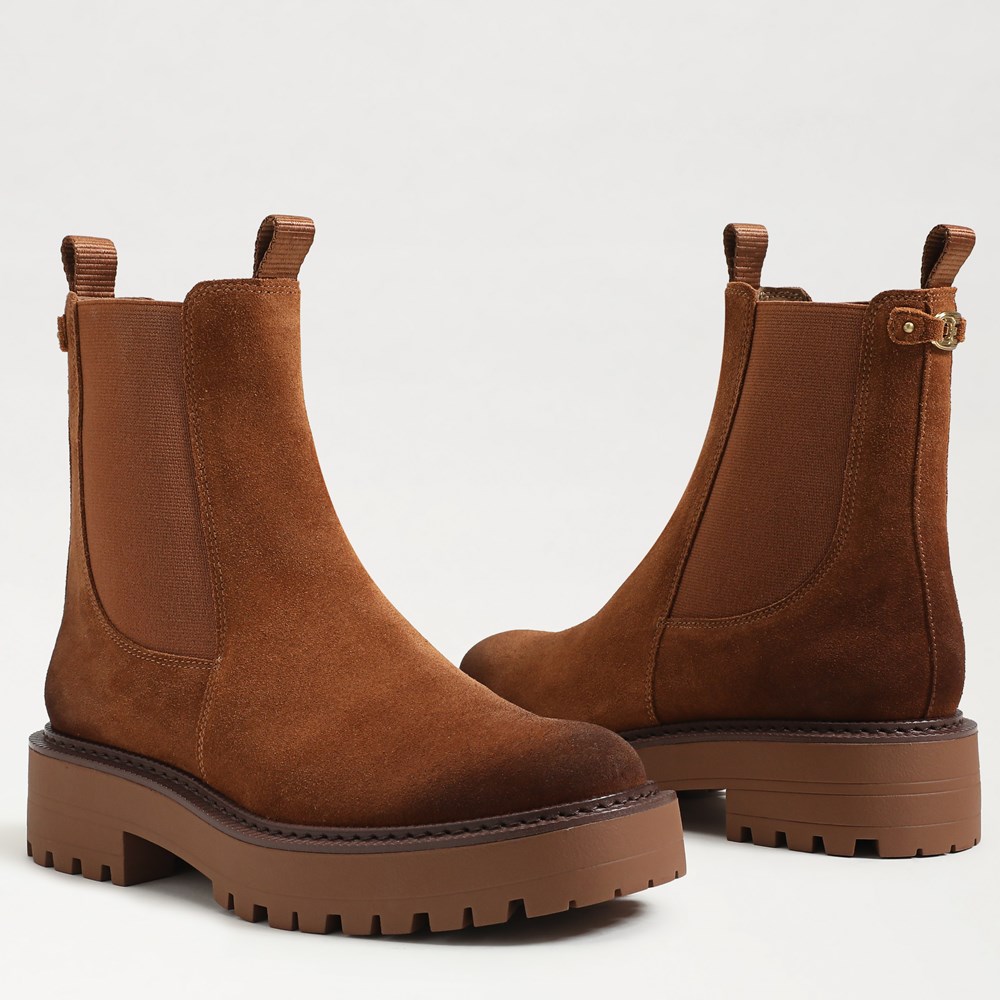 Sam edelman pauline zip chelsea leather booties clearance