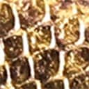 Gold Snake Embossed Leather