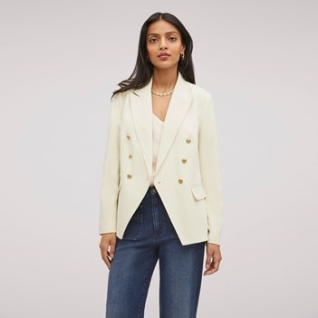 ☆Sam Edelman☆ENOLA TWO TONE BLAZER NWT Sam Edelman Women's Enola TwoTone Striped Linen Blend