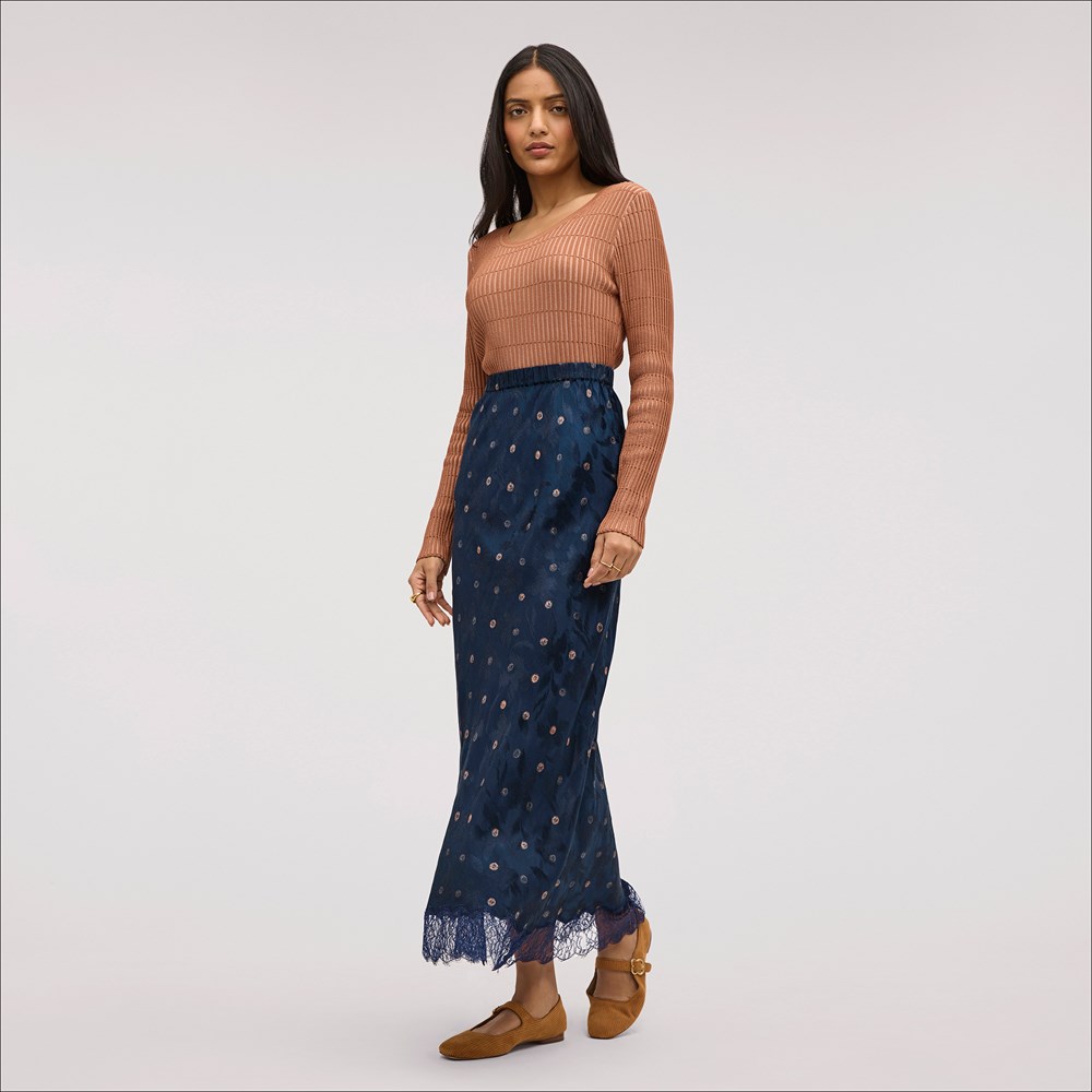 Long floral skirt 7 little words store
