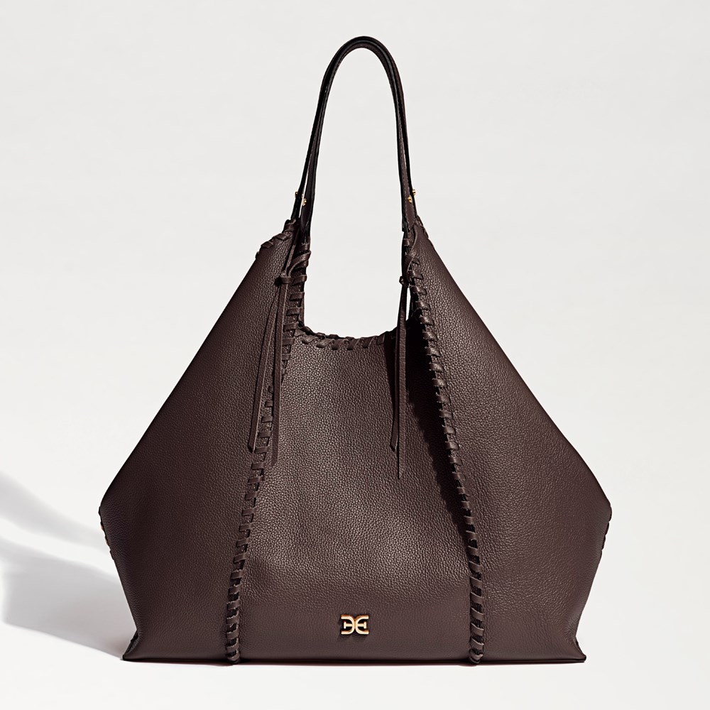 Sylvia Whipstitch Expandable Tote - Pair
