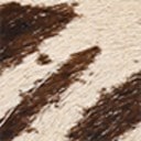 Brown/White Calf Hair